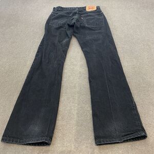 Vintage Levis 517 Denim Jeans Mens 30x32 Faded Black Y2K Cotton Bootcut
